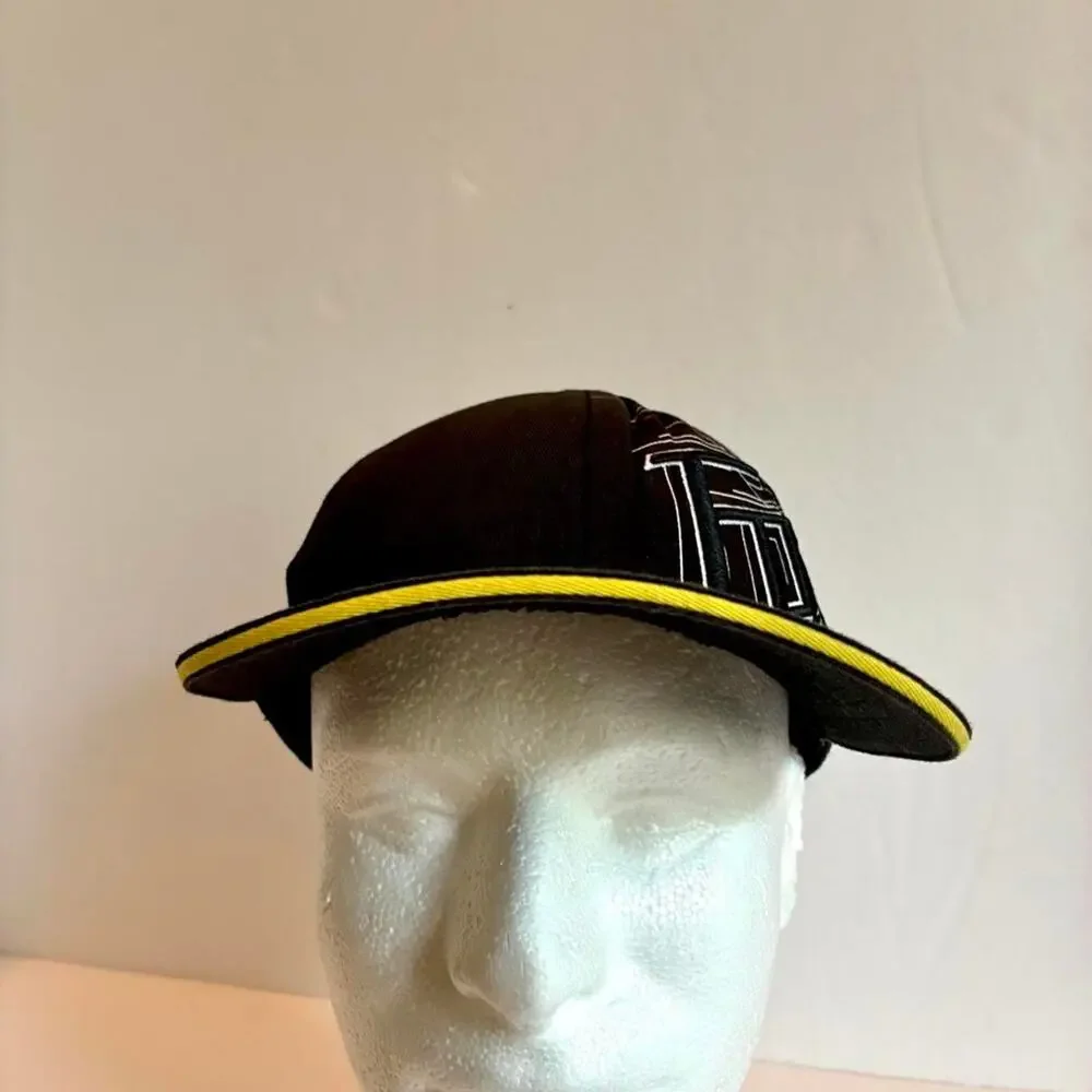 Fox Racing Rockstar Energy Drink Flexfit Hat Black Mens Cap Rare s/m